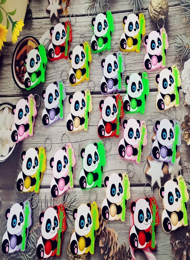 PSDFH 24 Packs Bulk Mini Panda fidgets Toys for Kids Children Classroom Students Gifts Prize from Teacher,Panda Animal Birthday Party Favors - Image 3
